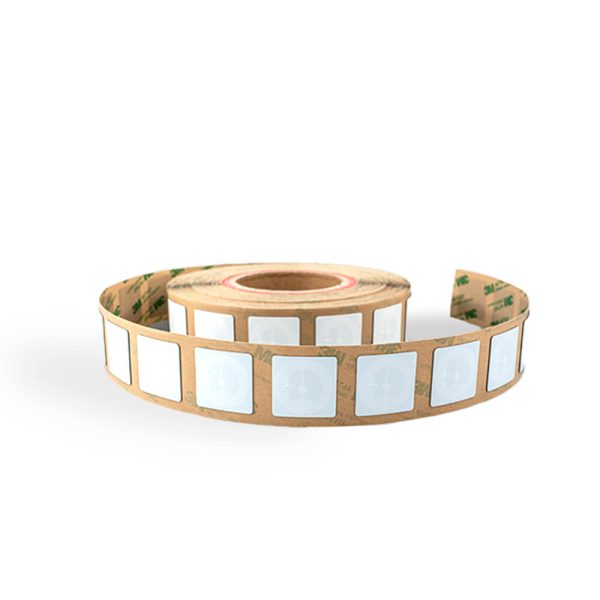Thin PET construction and 3M adhesive ensure reliable NFC performance on curved metal surfaces