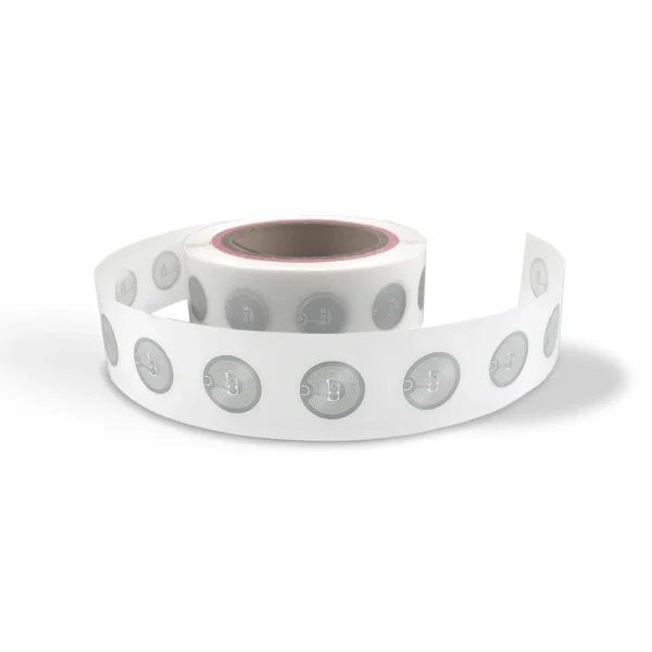 HF RFID Wet Inlay PET NXP ICODE SLIX labels supplied in convenient rolls.