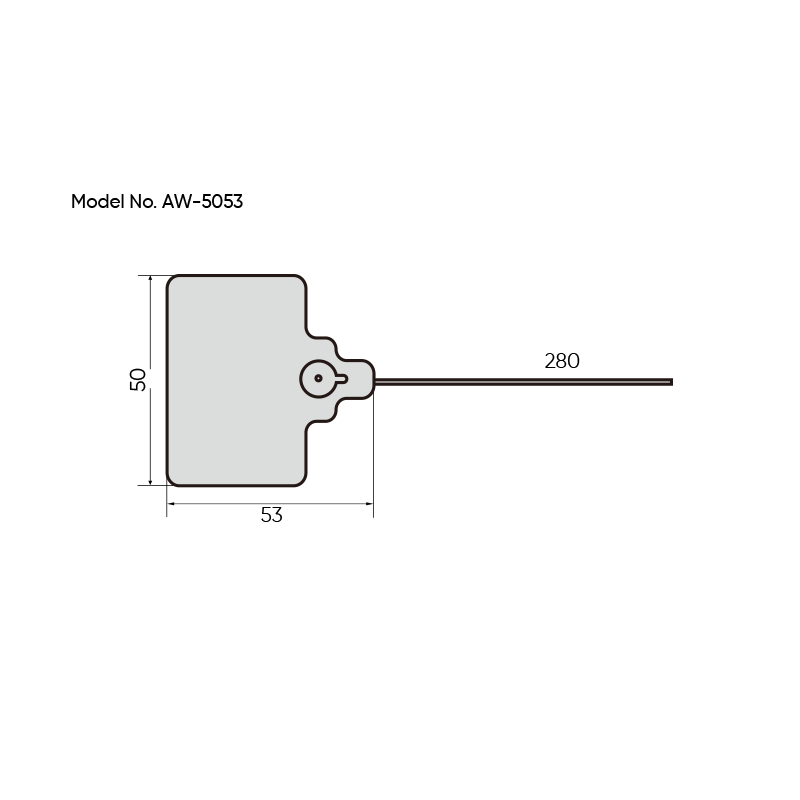 RFID Seal Tag AW 5053 RFID Seal Tag AW-5053 Dimensions
