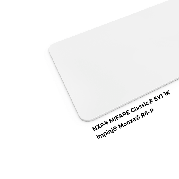 HFおよびUHF RFIDカード – NXP® MIFARE Classic® EV1 1KおよびImpinj® Monza® R6P搭載、幅広い用途に対応