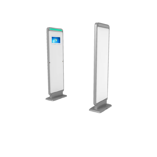 Sleek vertical design of the UHF RFID Gate Reader for modern access control