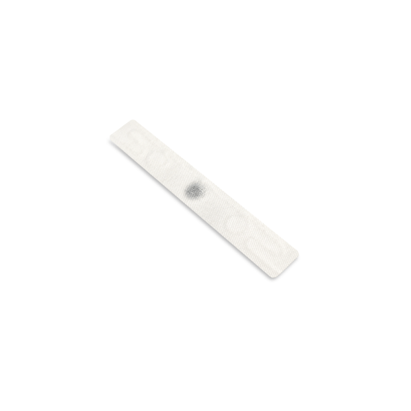 Full product view of textile-based RFID laundry tag