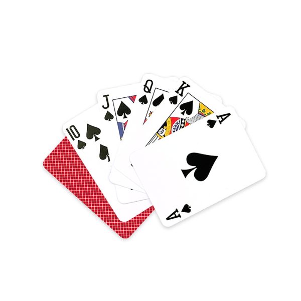 Impinj Monza 4QT chip and antenna in the playing card.