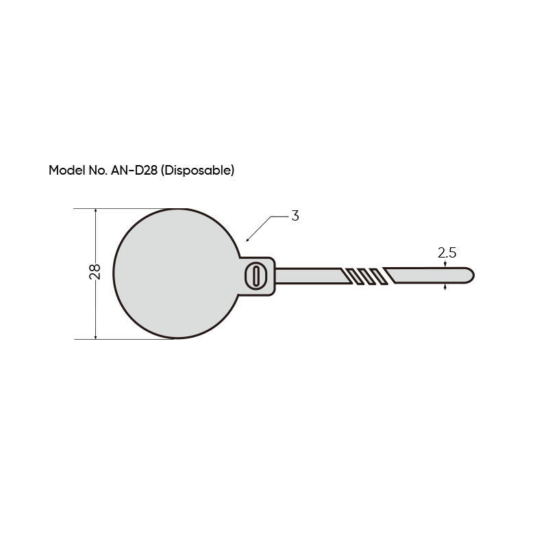 HF RFID Cable Tie Tag ABS and Nylon RSCT-N213-AN-D28-detail HF RFID Cable Tie Tag ABS and Nylon NXP NTAG 213