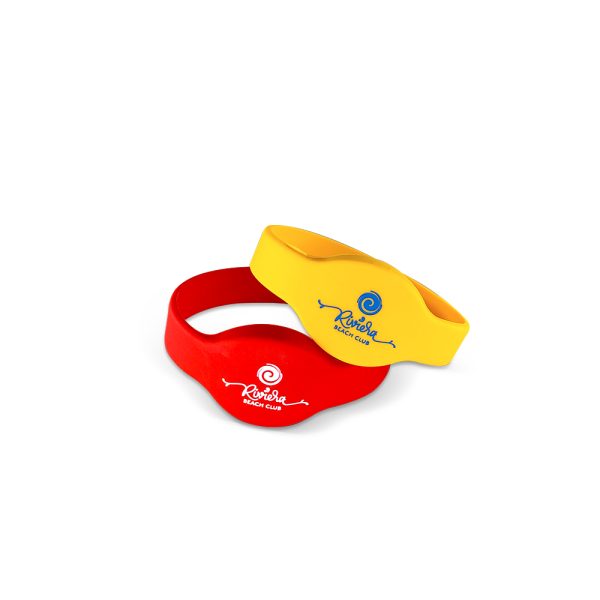 SW01 RFID silicone wristband waterproof flexible wearable tag band