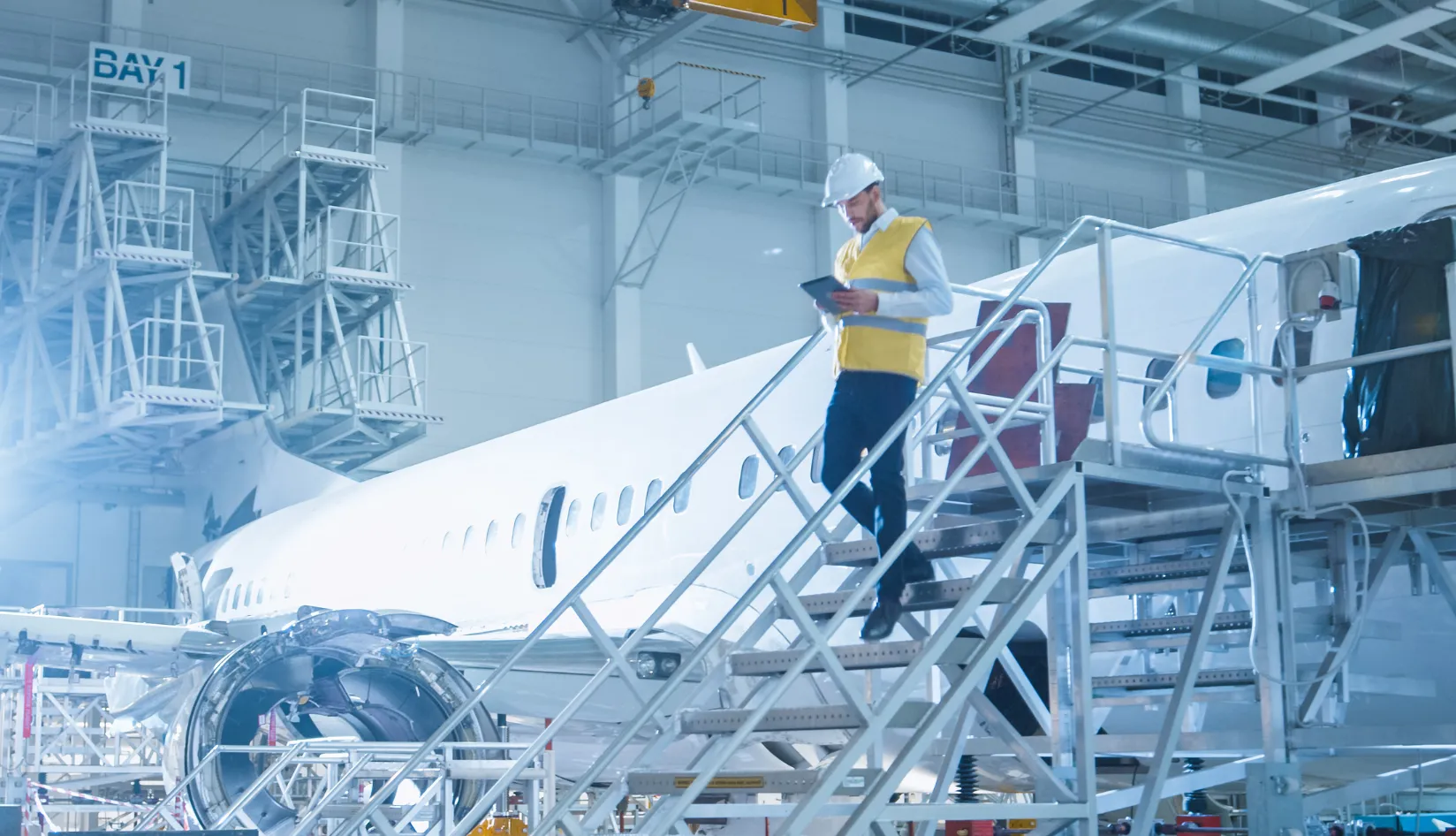 RFID aerospace parts tracking software helps monitor aircraft components during maintenance operations.